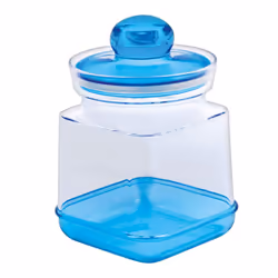 Barattolo quadro, linea Barocco. Con guarnizione salva freschezza. Funzionale e resistente, pratico da usare. In plastica per ...