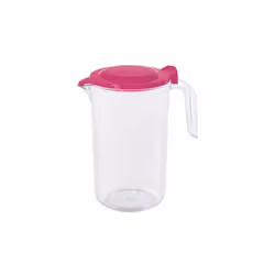 Caraffa Olimpia antiscivolo con coperchio. Per dosare, versare e preparare. Igienica e facile da pulire. In plastica per uso ...