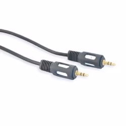 nuovaVideosuono 3.5mm 1.5m M-M, 3.5mm, Maschio, 3.5mm, Maschio, 1,5 m, Nero