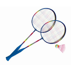 Mandelli Set Badminton Rainbow Racchette E Volano