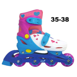 Mandelli Pattini In-Line Easy Roller 35/38 Regolabili Rosa