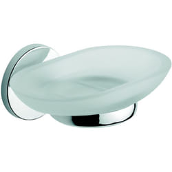 Metaform - Porta sapone da parete Cromo in Acciaio cromato e vetro Mod. One cromo