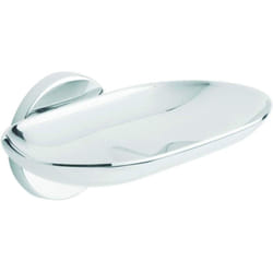 Metaform - Porta sapone inamovibile da parete Cromo in Ottone cromato, acciaio inox e materiali termoplastici Mod. One Hotellerie