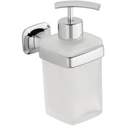 Dispenser sapone da parete Cromo in Ottone cromato e vetro Mod. Aida - Metaform