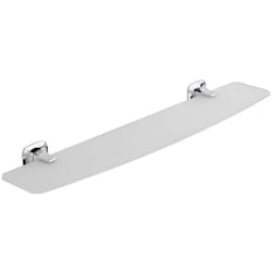 Metaform - Mensola 56cm da parete Cromo in Ottone cromato e vetro Mod. Aida