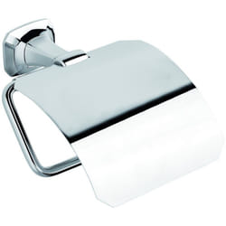 Metaform - Porta rotolo chiuso da parete Cromo in Ottone cromato Mod. Aida
