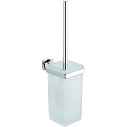 Metaform - Porta scopino da parete Cromo in Ottone cromato e vetro Mod. Aida