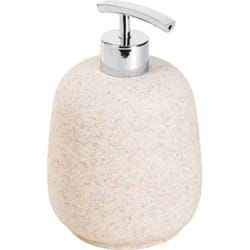 Metaform - Dispenser portasapone da appoggio sabbia in poliresina per bagno mod. Afra