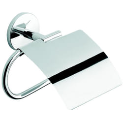 Metaform - Porta rotolo chiuso da parete Cromo in Acciaio cromato Mod. One duo cromo
