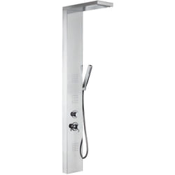 Colonna Doccia Broadway Acciaio Inox 4 Getti Cascata Soffione Doccetta Metaform