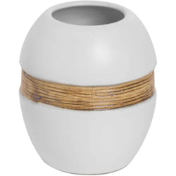 Metaform - Porta spazzolini da appoggio bianco bicchiere mod. Maya
