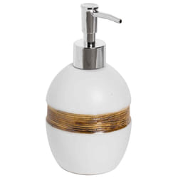 Dispenser sapone liquido da appoggio bianco mod. Maya