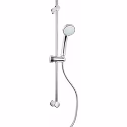 SALISCENDI DOCCIA 'PROCIDA' Interasse regolabile in acciaio inox cromato. Flessibile in acciaio inox con doppia aggraffatura ...