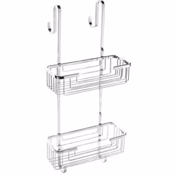 Cestello Doccia doppio Metaform: 101L07100 Cestello doccia con doppio ripiano realizzato in Acciaio Inox AISI 304 e possibili ...