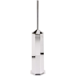 Metaform - Porta scopino da terra wc toilette bagno cromo mod. Otto