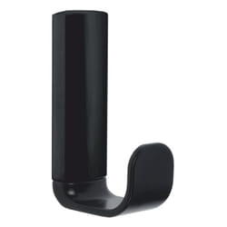 Metaform - Appendiabito a muro in acciaio nero opaco bagno mod. 25 Black