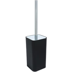 Metaform - Porta scopino wc da terra in acciaio nero opaco mod. 25 Black