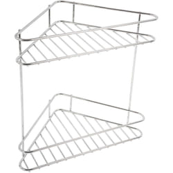Angolare portaoggetti doccia mensola doppia mod. New Chrome