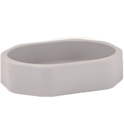 Porta sapone da appoggio grigio piattino mod. Otto
