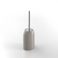 Metaform - Porta scopino da terra wc toilette bagno tortora mod. Bird