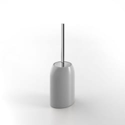 Metaform - Porta scopino da terra wc toilette bagno grigio mod. Bird