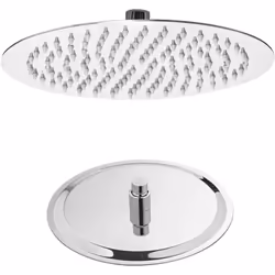 Soffione doccia tondo Ø 25 acciaio inox cromo metaform - NO BRAND