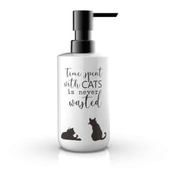 Dispenser sapone da appoggio Bianco in Ceramica Mod. Cats - Metaform