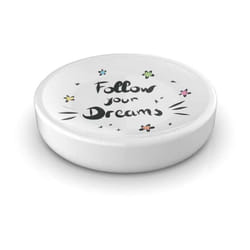 Metaform - Porta sapone da appoggio Bianco in Ceramica Mod. Unicorn