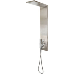 Colonna Doccia Idromassaggio con Soffione e Doccetta Inox Trend - Finitura: Spazzolato