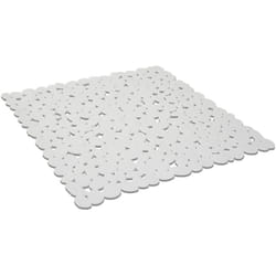 Tappeto doccia bianco quadrato antiscivolo pvc sassi mod. Bali