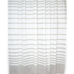 Metaform - Tenda impermeabile doccia vasca in peva fantasia a righe grigio h 200 mod. Dover 120 cm