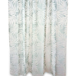 Metaform - Tenda impermeabile doccia vasca in peva fantasia foglie h 200 con ganci mod. Maya Bay 120 cm