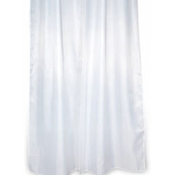 Metaform - Tenda lavabile doccia vasca in poliestere h 200 bianca con ganci mod. Blanca 180 cm