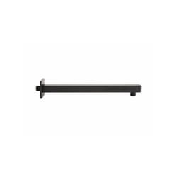 Metaform - Braccio doccia quadro nero 35 cm Acciaio Inox