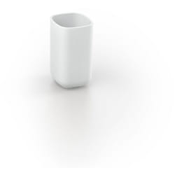 Metaform - Porta spazzolini da appoggio bianco bicchiere mod. Pod
