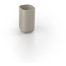 Metaform - Porta spazzolini da appoggio tortora bicchiere mod. Pod