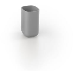 Metaform - Porta spazzolini da appoggio grigio bicchiere mod. Pod