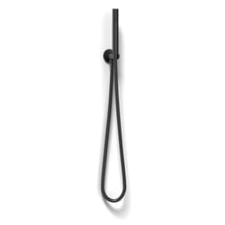 Metaform - Kit doccino tondo con supporto doccetta 1 getto nero mod. Set Tondo