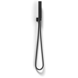 Metaform - Kit nero doccino con supporto doccetta 1 getto mod. Set Quadrato