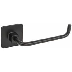 Metaform - Porta rotolo aperto a muro wc acciaio nero mod. Cold Wind Black
