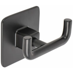Metaform - Appendiabito a muro doppio in acciaio nero mod. Cold Wind Black