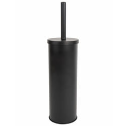 Metaform - Porta scopino wc toilette in acciaio nero mod. Cold Wind Black