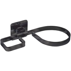Metaform - Porta phon/piastra in acciaio nero bagno mod. Cold Wind Black