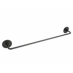 Metaform - Porta asciugamani 40 a muro in acciaio nero mod. Wind Black