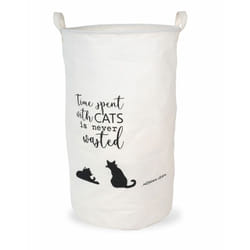 Metaform - Cesto porta biancheria bucato salvaspazio 60 lt gatto mod. Cats