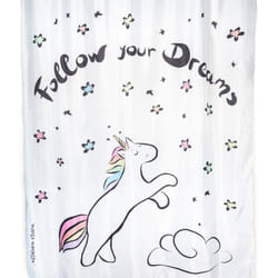 Metaform - Tenda doccia fantasia unicorno rosa 180 cm in poliestere Unicorn