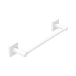 Metaform - Barra Porta Asciugamani da Bagno Biadesivo Viti Hotel Maison - Colore: Bianco - Formato: 30 cm