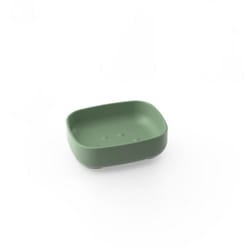 Metaform - Porta sapone da appoggio Verde in Resine Termoplastiche Mod. Pod