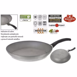 Alluminio - Spessore mm 3,5 Esterno effetto pietra Interno antiaderente Granitium Manico bachelite -