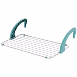 Colombo New Scal Stendibiancheria Balcony 10 Alluminio, Stendino attaccabile, Alluminio, Alluminio, Turchese, 10 m, 840 g, 56 ...